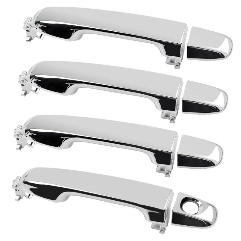 Gledewen Chrome Exterior Door Handle Set Compatible with 20122017 Toyota Camry 4 PCS Front Rear Left Right Handle - Image 2