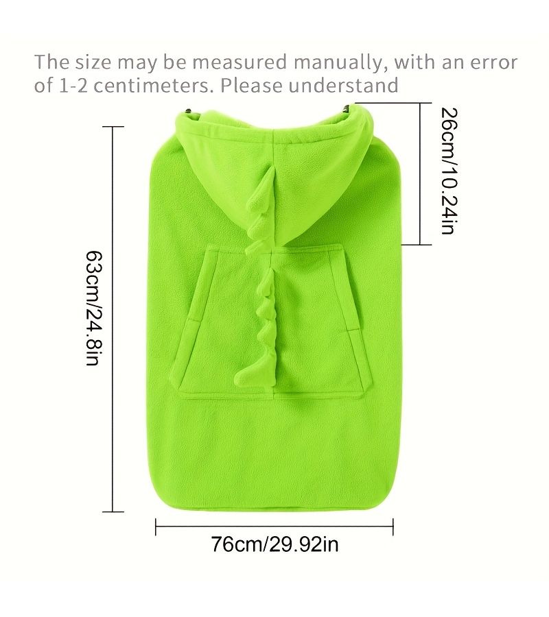 Green Dinosaur Baby Carrier Hood Stroller Cover Windproof Blocking Light Soft Travel Blanket - Image 2