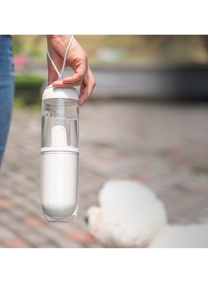 Dog Water Bottle, Portable Leak Proof Pet Travel Water Bottle, Lightweight And Convenient Portable Pet Drinking Cup, Cat And Dog Special Water Feeder, (Pet tumbler-blue)  - Image 3