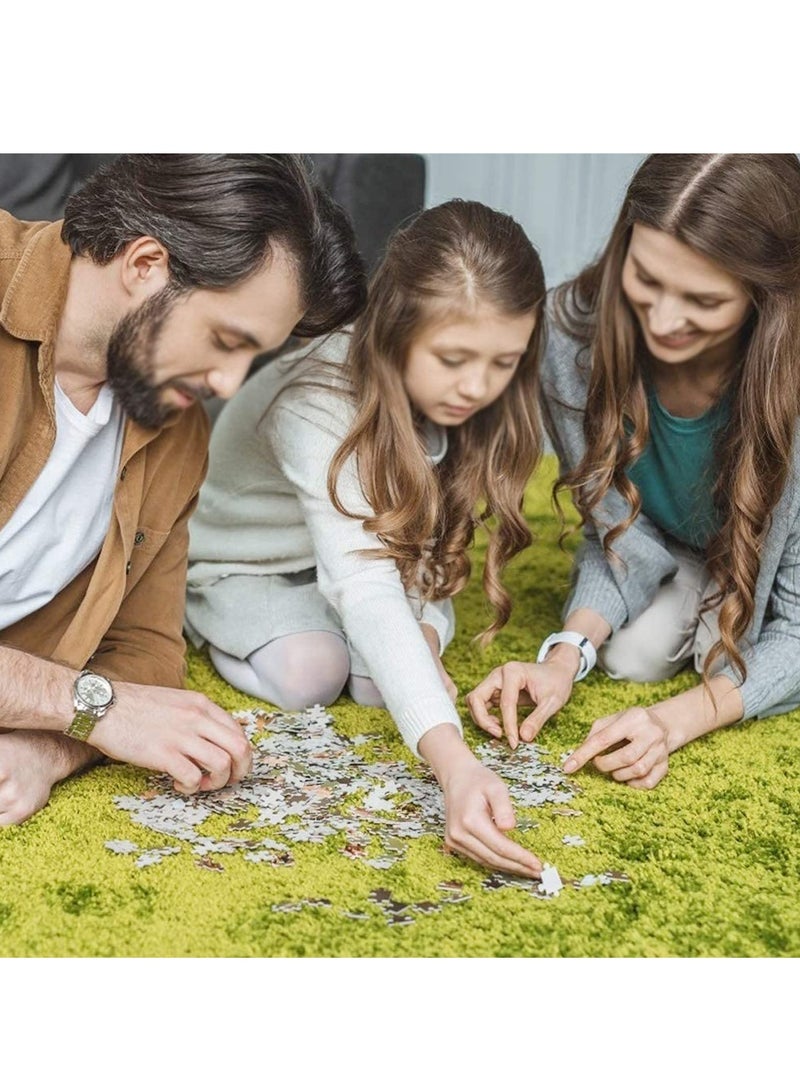Educational Round Puzzle 1000 Pieces, Cartoon Toy Puzzle for Adults and Children (Lion Pattern)  - Image 5