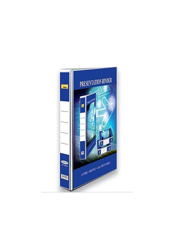 Psi - Presentation 2 Ring Binder A4, D Type, 25 mm - Image 1