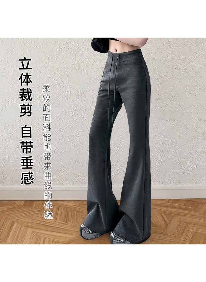 Moonbadi Autumn Fashion Drawstring High-Waisted Slimming Wide-Leg Pants, Casual And Skin-Friendly Comfort - Image 5