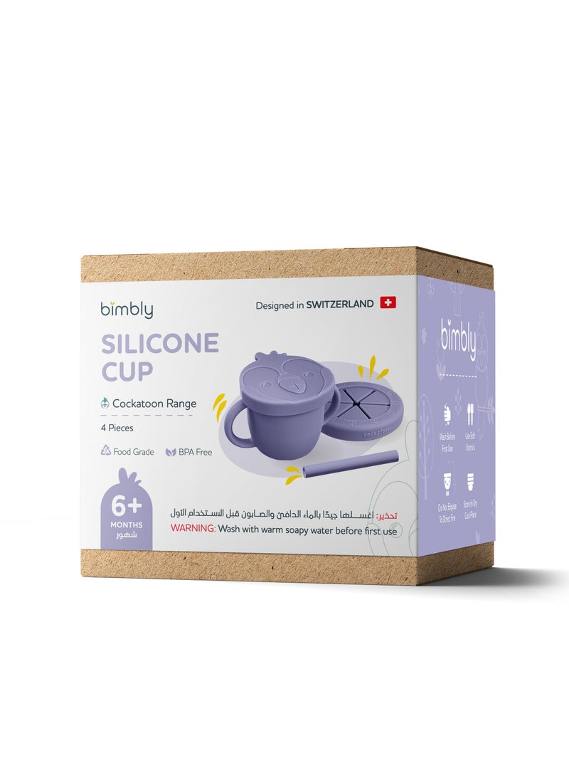 Multi Use Silicone Cup 3 in 1 Purple