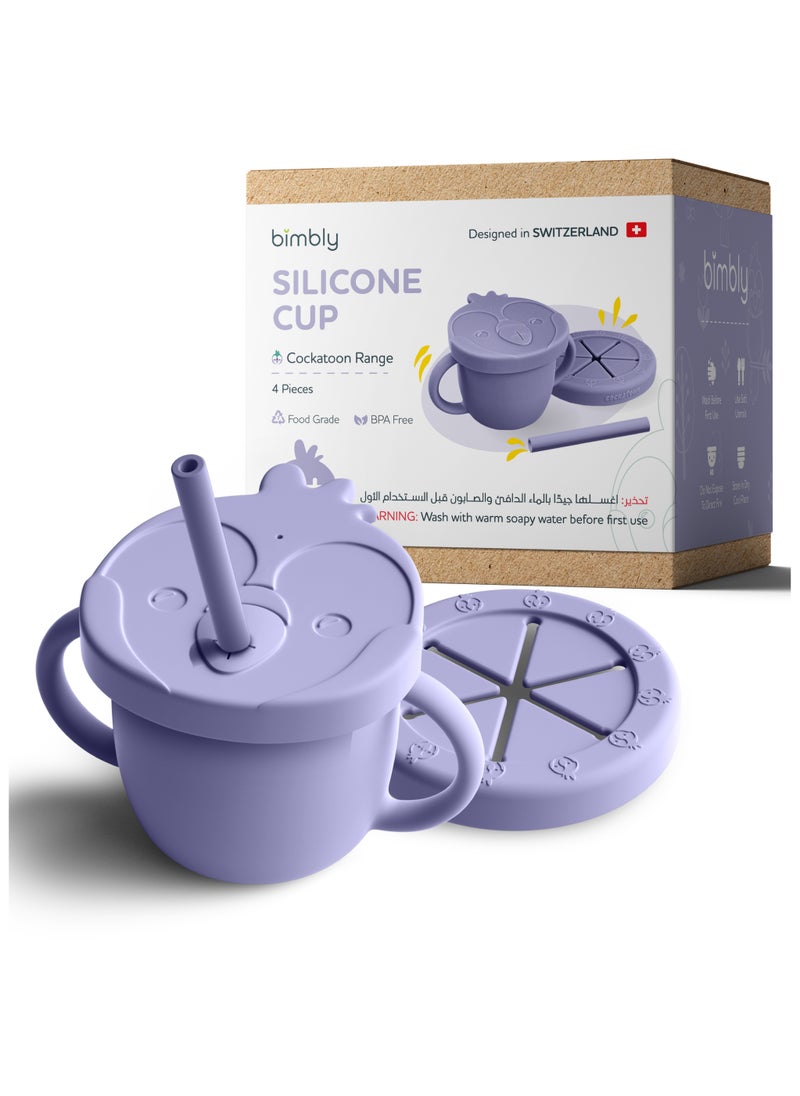Multi Use Silicone Cup 3 in 1 Purple