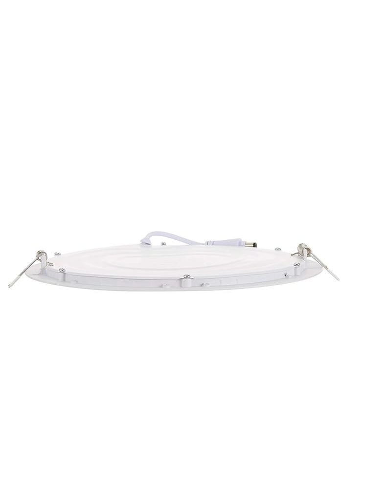 ESNCO 20W Warm white 3000K LED Power Saving 8.66 inch Aluminium Recessed Round Panel Ceiling Light 1450LM AC165-265V 50-60HZ IP40(hole/cutting size Φ 20.5-21.5cm)  - Image 2