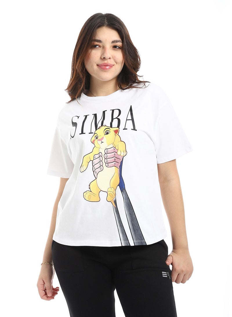 Coctail T-shirt-white-2704  - Image 1