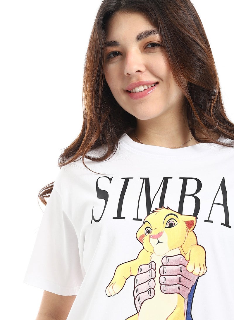 Coctail T-shirt-white-2704  - Image 4