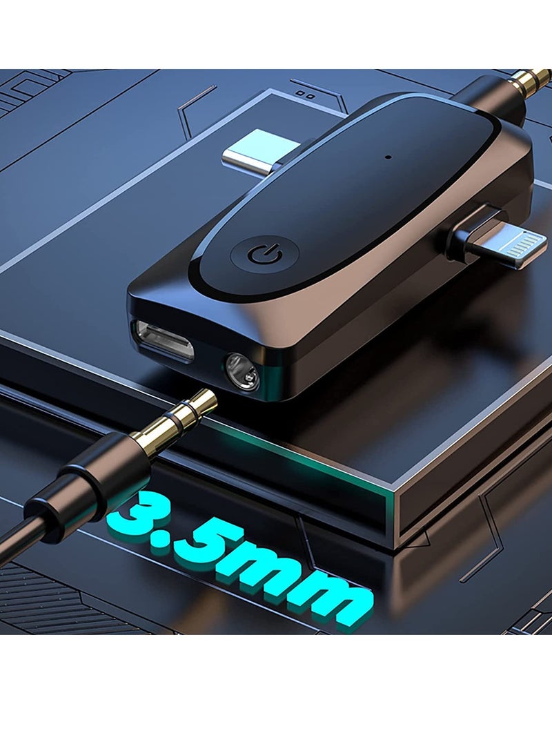 ELTRAZONE ميكروفون لافاليير لاسلكي لجهاز آيفون TYPE-C، ميكروفون لابيل لبث يوتيوب وفيسبوك المباشر، تيك توك، تسجيل الفيديو، تقليل الضوضاء، مزامنة تلقائية، توصيل وتشغيل (بدون تطبيق أو بلوتوث)، نوع C مع ميكروفونين - Image 4