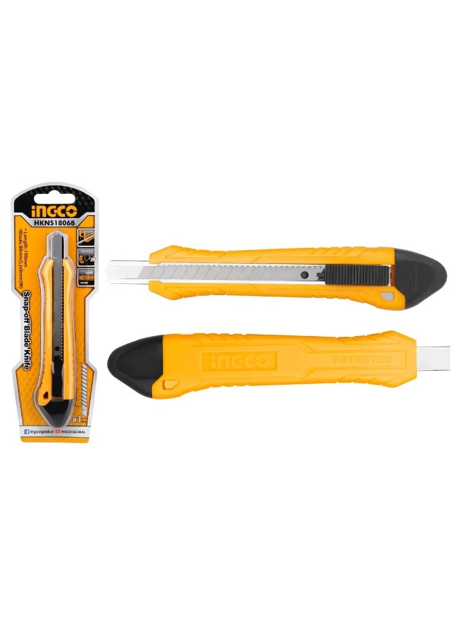 INGCO 9mm Snap-Off Utility Knife – Compact Box Cutter & Precision Paper Slicer - Image 1