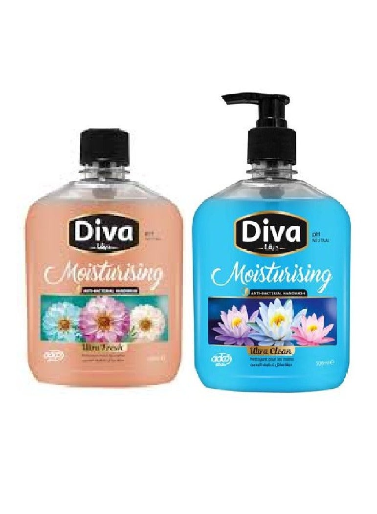 ديفا صابون سائل لليد من ديفا - 500مل - 2 قطعة - Image 1