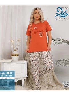 Star Tex Summer Pajamas Home Wear Summer Cotton Half Sleeve Women Chest Embroidery Pajamas  - Image 3