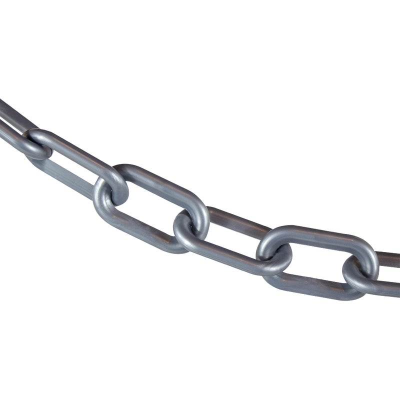 Mr. Chain Plastic Barrier Chain, Silver, 2-Inch Link Diameter, 25-Foot Length (50008-25) - Image 4