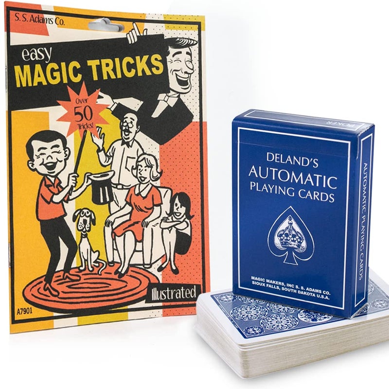 MAGIC MAKERS 50 Easy Magic Tricks with Automatic Deck Marked Cards - Image 1