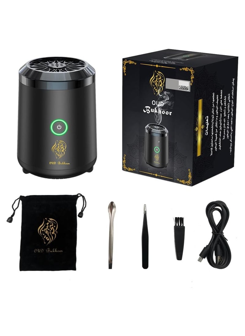 Oud Bukhoor Electric Oud Incense Bukhoor Burner | USB Rechargeable | Perfect Gift for Home, Car, Office & Desert Camping  - Image 1