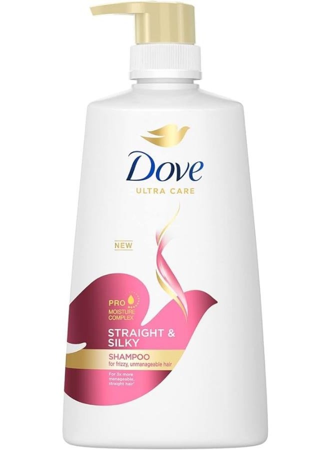 دوف شامبو مستقيم وحريري للشعر المجعد الذي يصعب التحكم فيه 680 مل