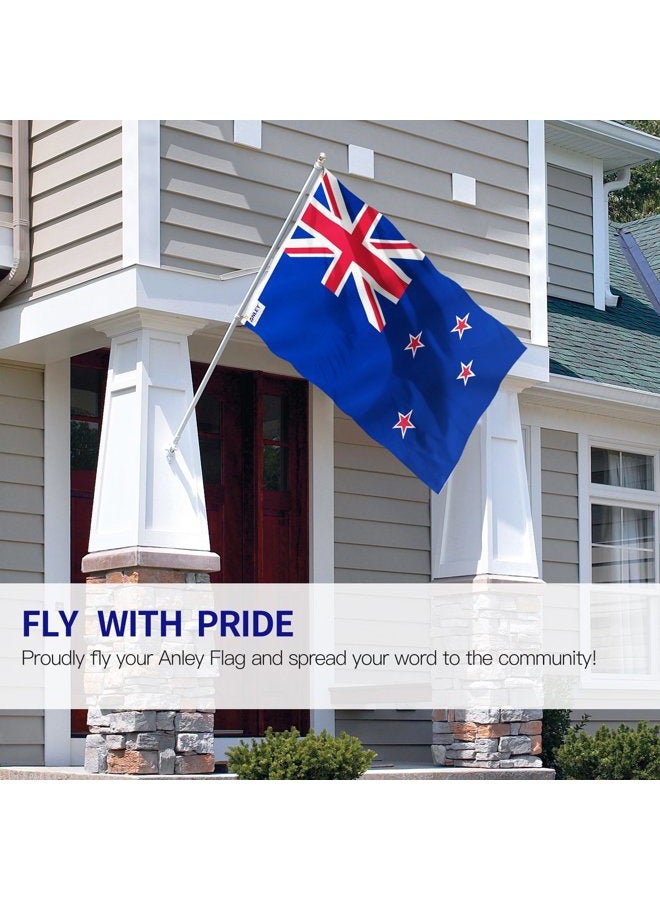 ANLEY Fly Breeze 3x5 Foot New Zealand Flag - Vivid Color and UV Fade Resistant - Canvas Header and Double Stitched - New Zealander Kiwi National Flags Polyester with Brass Grommets 3 X 5 Ft - Image 2