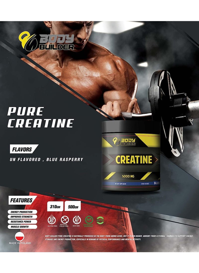 Body Builder - Creatine 5000mg Mojito Flavor 50 Servings 300g - Image 1