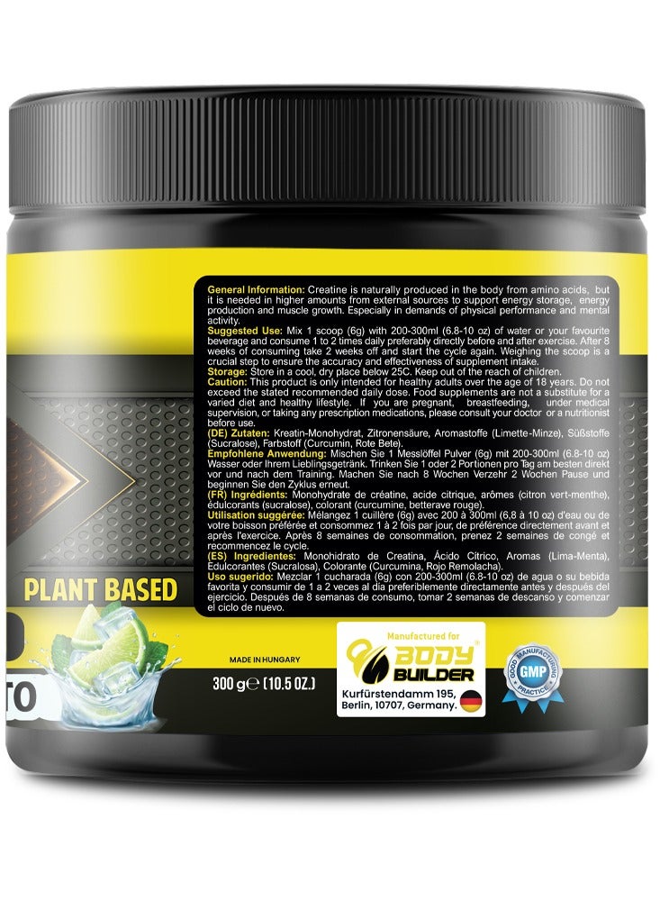 Body Builder Creatine 5000mg Mojito Flavor 50 Servings 300g  - Image 3