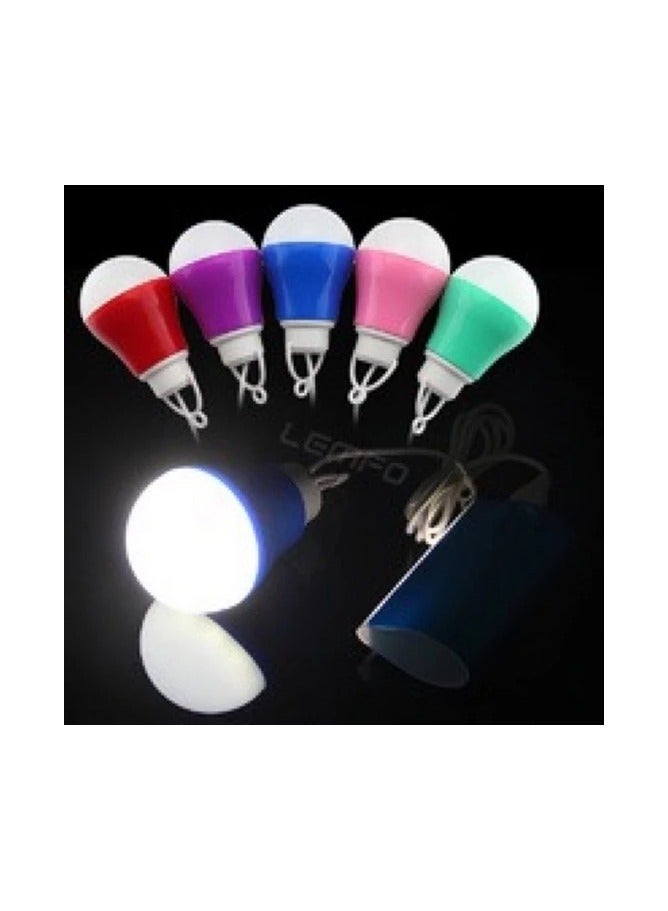 صباح قراءة محمول 5 واط بمنفذ USB 1، مصباح قراءة بمنفذ USB للتخييم واللاب توب والكمبيوتر والباور بانك، مصباح LED قابل للحمل، مصباح قراءة lضاءة ابيض - Image 3