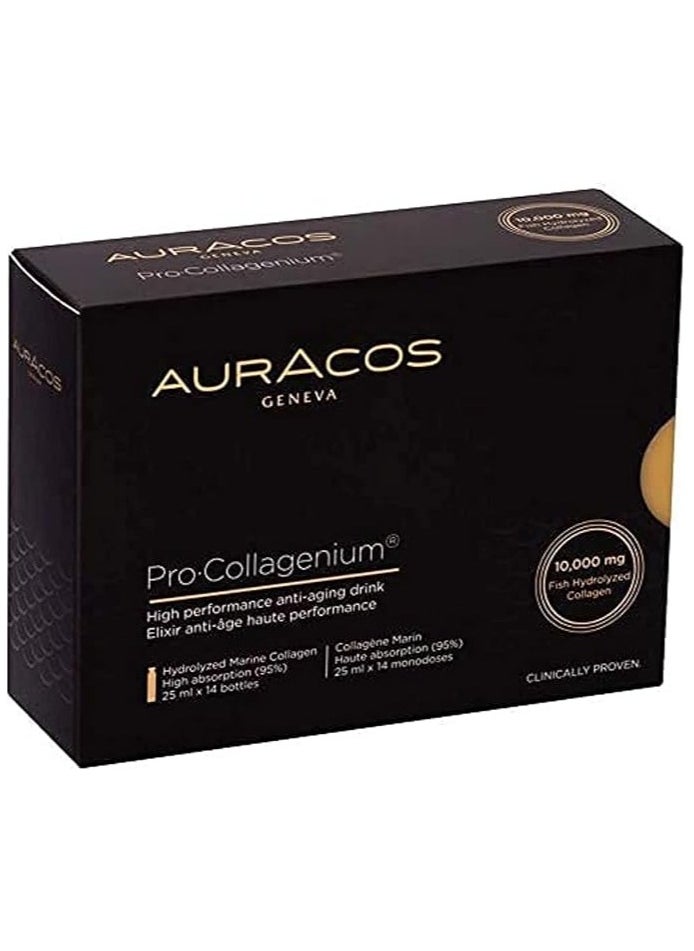 Auracos - Auracos ProCollagenium, 25ml Vials, Pack of 14, Supports Skin, Hair & Joint Health - Image 1