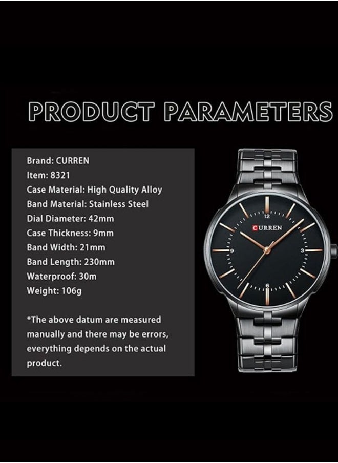 CURREN Quartz Man Wristwatch Round Dial Waterproof  - Image 2