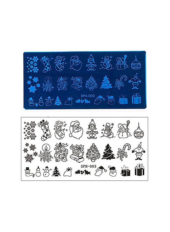 brunson Nail Plates Nail Stamp Templates Metal Manicure Stencils Nail Art Stamping Image Plates for Nail Salon DIY Decoration MEDIUM NSP SPH003
