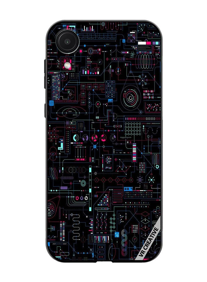 VR CREATIVE Protective Case Cover For Samsung Galaxy A03 Core Circuit Board Design Multicolour - Image 1