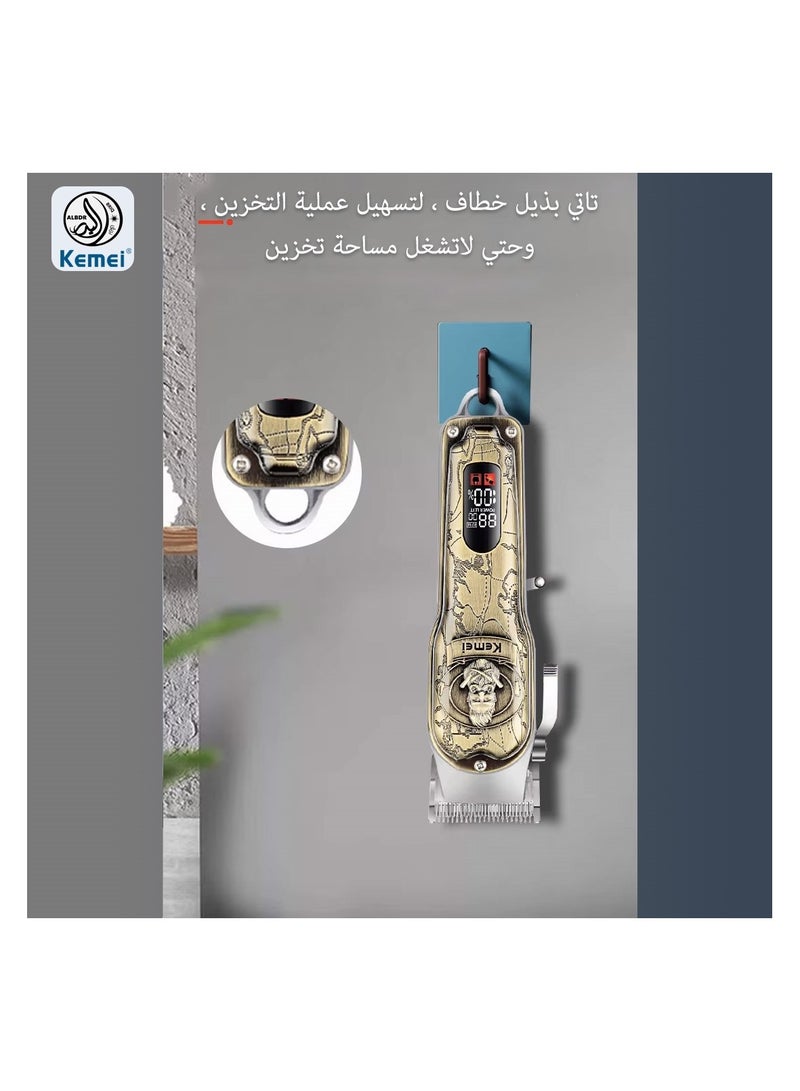 كيمي Km-2380 ماكينة حلاقة احترافية بجسم معدني مميز - Image 3