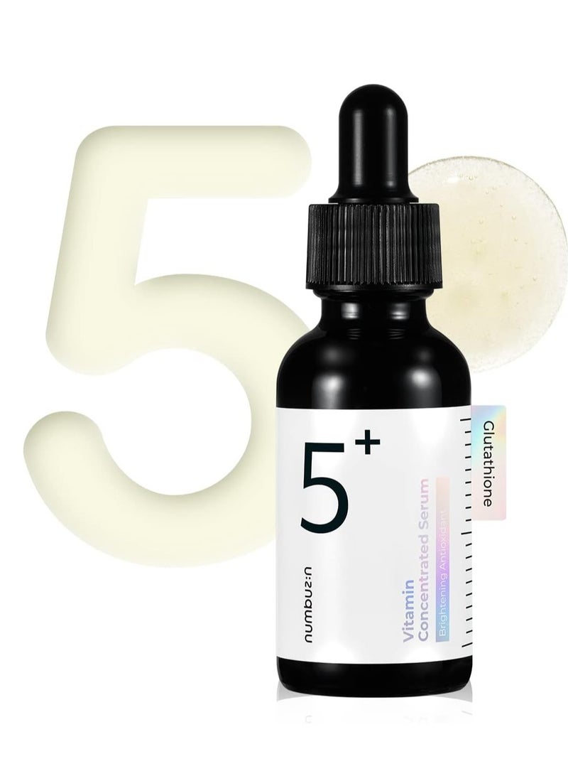 No.5 Vitamin Concentrated Serum | Glutathione u0026 Vitamin Serum, Dark Spot, Korean Skincare 1.01fl.oz/30ml