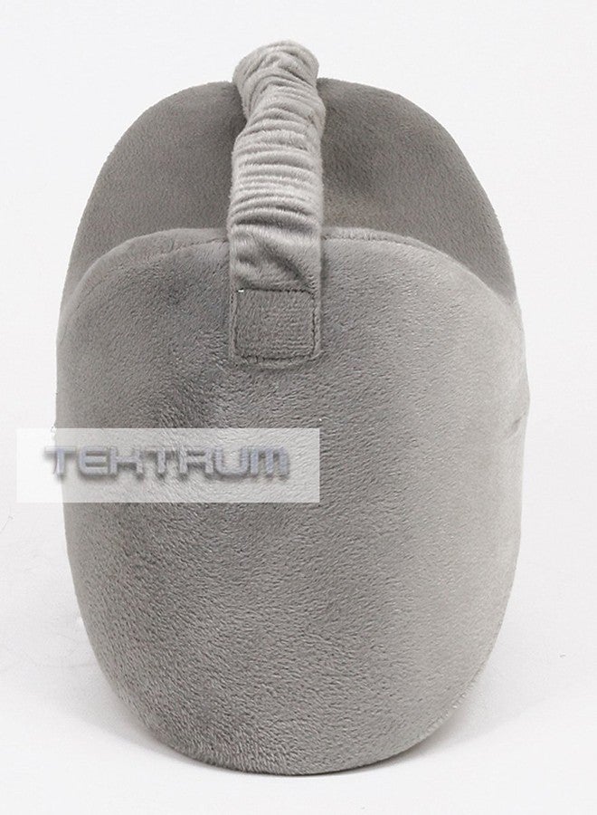 Tektrum Orthopedic Knee Pillow for Sciatica Relief, Back Pain, Leg Pain, Hip pain, Joint Pain, Pregnancy, Spine Alignment - Memory Foam Wedge Contour with Washable Cover and Leg Strap, Grey Color - Image 3