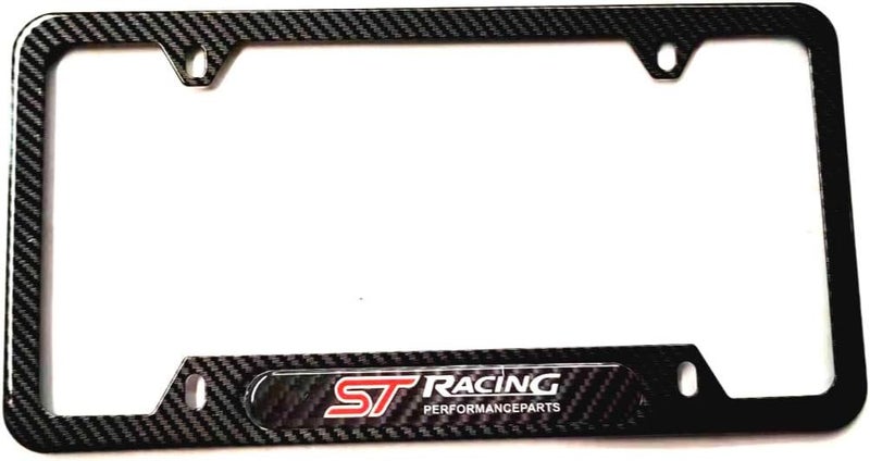 TEAYIR ST Racing Performance Carbon Fiber Stainless Steel License Plate Cover Frame - Image 3