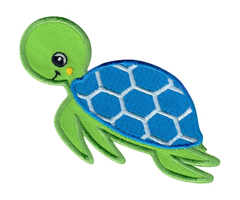 PatchMommy Sea Turtle Patch, Iron On/Sew On - Appliques for Kids Children - Image 1