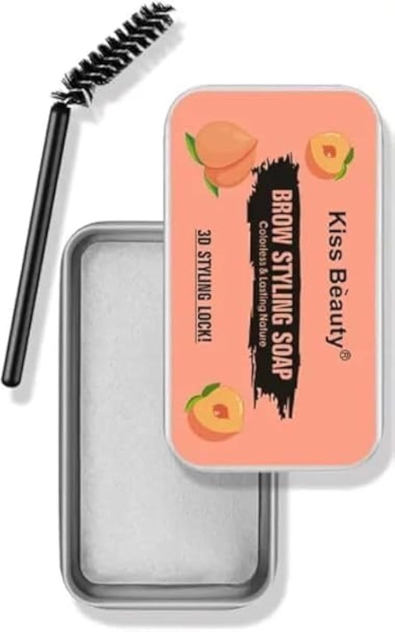 Eyebrow Wax Clear Brow Gel - All Day hold Waterproof Clear Eyebrow Gel, Lift & Freeze Brow Soap for Brow Lamination Effect, Eye Brow Wax Without Residue (pink)