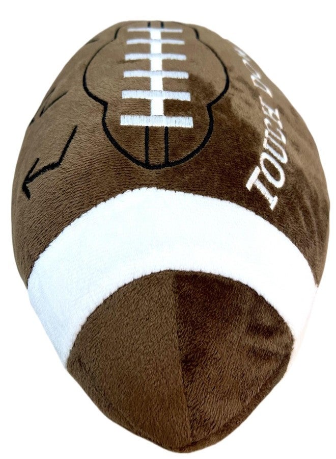 GiftExpress 2 Pack Football Plush Pillows - 12" Soft Fluffy Cotton Stuffed Football Shaped Throw Cushion Decor - Cuddly Game Day Sports Gifts for Kids & Adults - Image 5