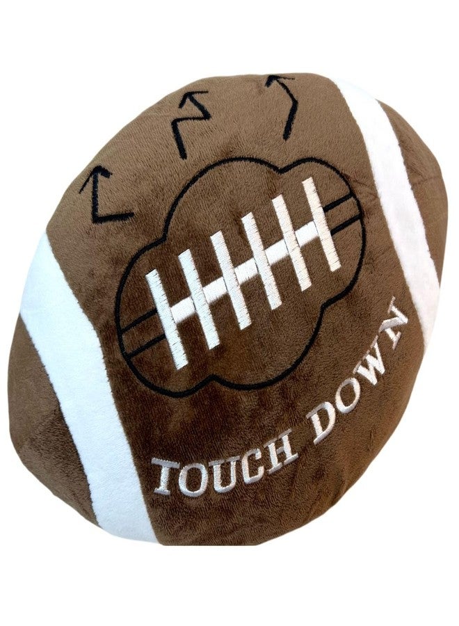 GiftExpress 2 Pack Football Plush Pillows - 12" Soft Fluffy Cotton Stuffed Football Shaped Throw Cushion Decor - Cuddly Game Day Sports Gifts for Kids & Adults - Image 2