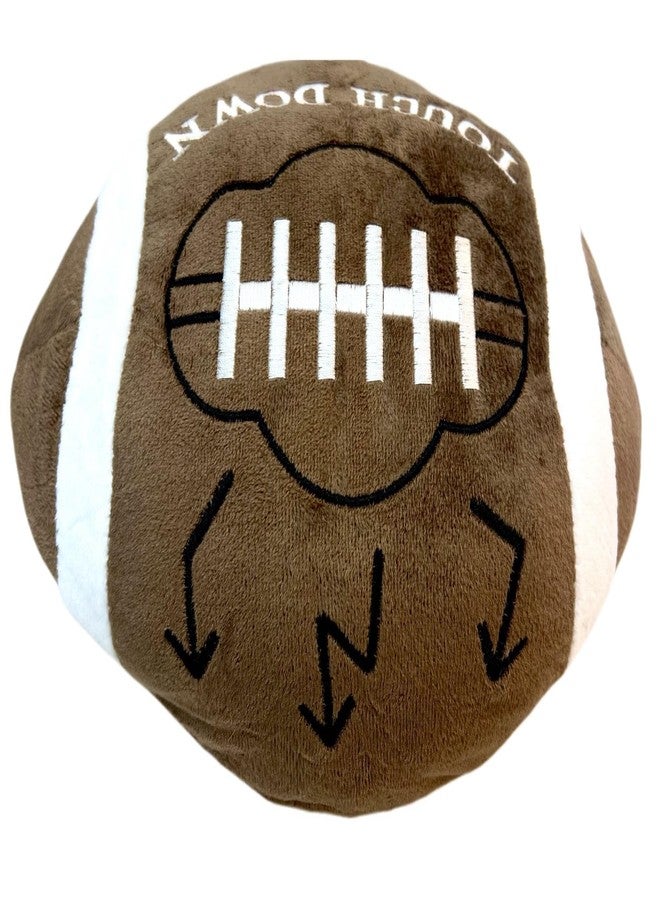 GiftExpress 2 Pack Football Plush Pillows - 12" Soft Fluffy Cotton Stuffed Football Shaped Throw Cushion Decor - Cuddly Game Day Sports Gifts for Kids & Adults - Image 4
