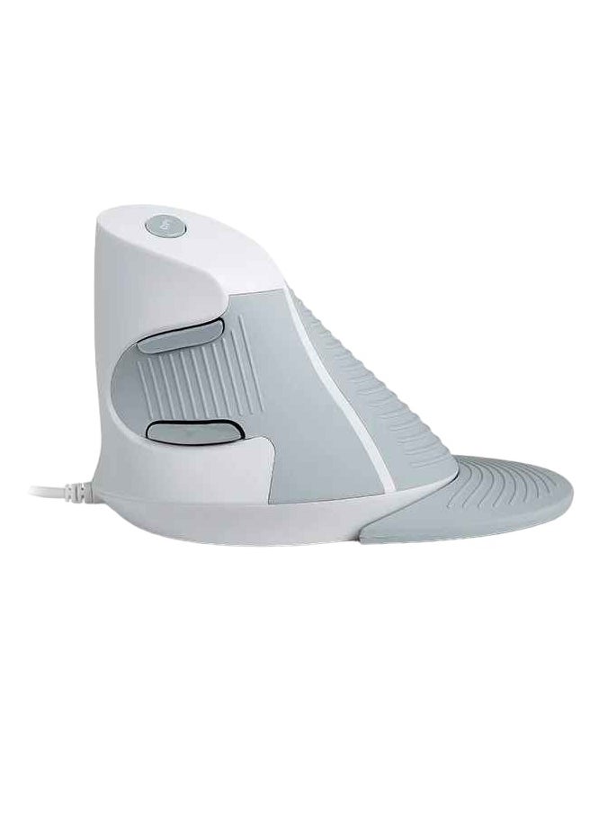 DELUX - M618BU Wired Ergonomic Vertical Mouse, 1600 Dpi Six Buttons Optical Right Hand Wired Mouse, Comfortable Grip Lightweight Computer Mouse With Removable Wrist Rest - Image 1