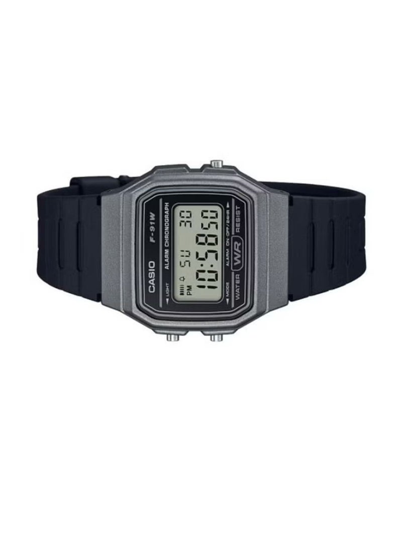 CASIO Men's Resin Digital Watch F-91WM-1BDF - 38 mm - Black - Image 5