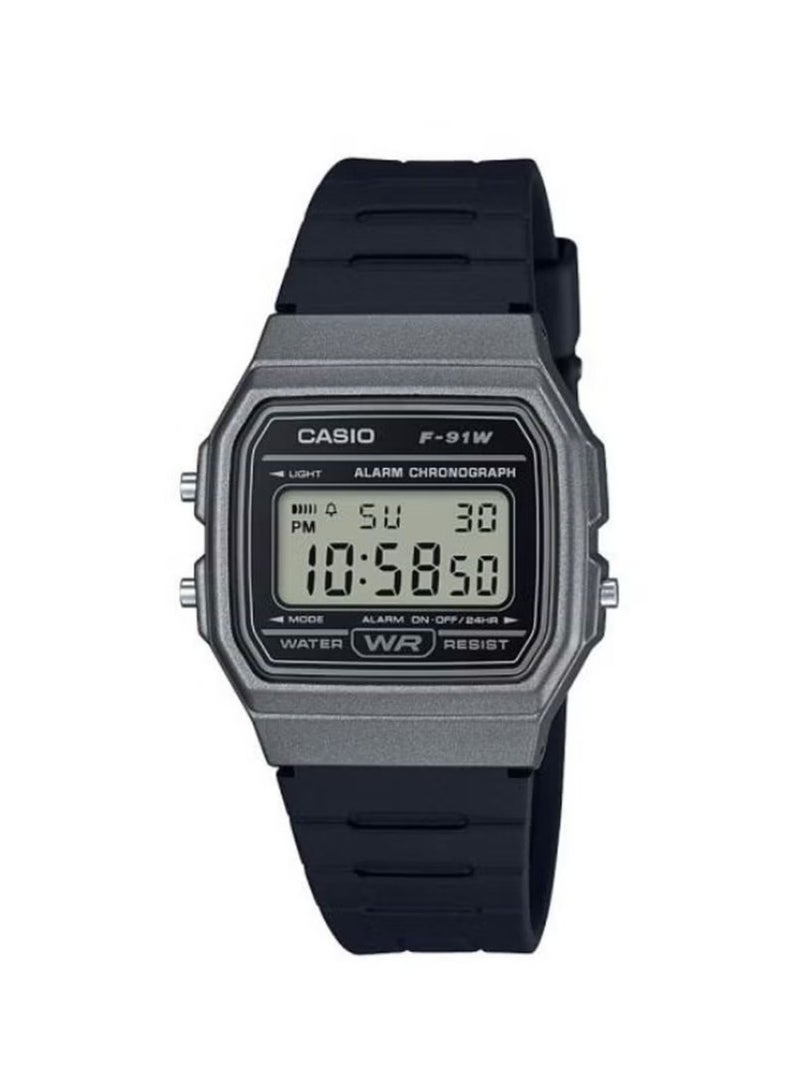 CASIO Men's Resin Digital Watch F-91WM-1BDF - 38 mm - Black - Image 1