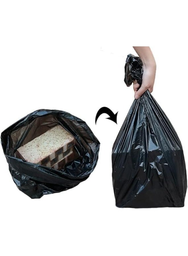 [Pack 120pcs] Garbage Bags, Big Strong Bin Bags (10 Gallon), Disposable Junk/Trash/Rubbish Bags, Bio-Degradable Heavy Duty Waste/Dust Bin Liners for Kitchen, Home & Office - Image 4
