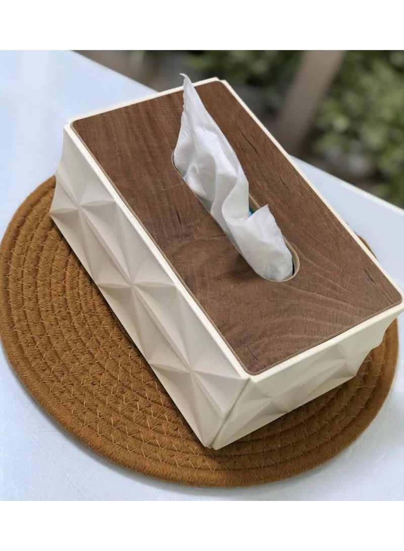 Acrylic tissue box