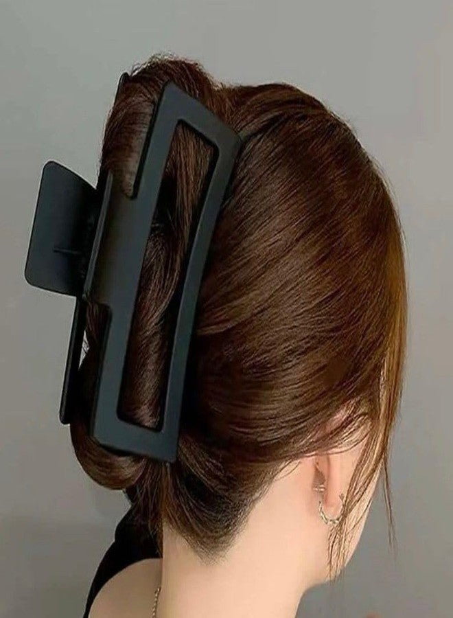 RHOSYN HAIR ACCESSORIES Extra Large Matte Hair Claw Clip In Black Color,Hair Accessories XXXL Matte Biggest Hair Claw Clips for Women Girls Korean style For Thick/Thin Hair Jumbo Hair Clips (Pk of 1) - Image 1