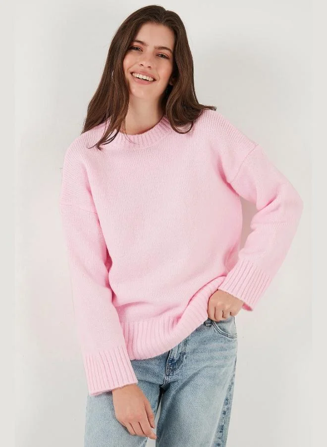 Lela Lela Regular Fit Crew Neck Basic 2-Pack Knitwear Sweater Women's SWEATER 4616213S2