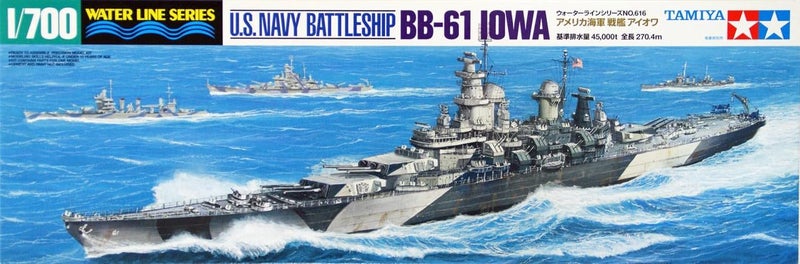 Tamiya 300031616 WL US War Military Kit 1 700 Battleship Iowa Bb 61 - Image 2
