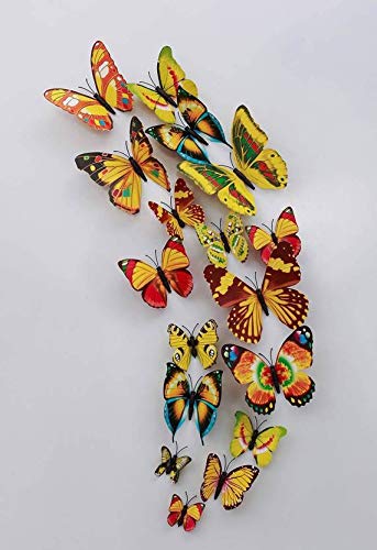 Rangoli Butterfly Wall Stick or Magnet for Home, Office, Kids Room Décor Self Adhesive Removable PVC. Design-17 - Image 2