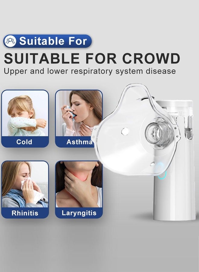 Super ZYouth Nebulizers USB Rechargeable Portable Nebulizer Machine for Adults and Children Ultrasonic Mesh Inhalators with Masks and Mouthpieces for Home and Travel Use  - Image 3