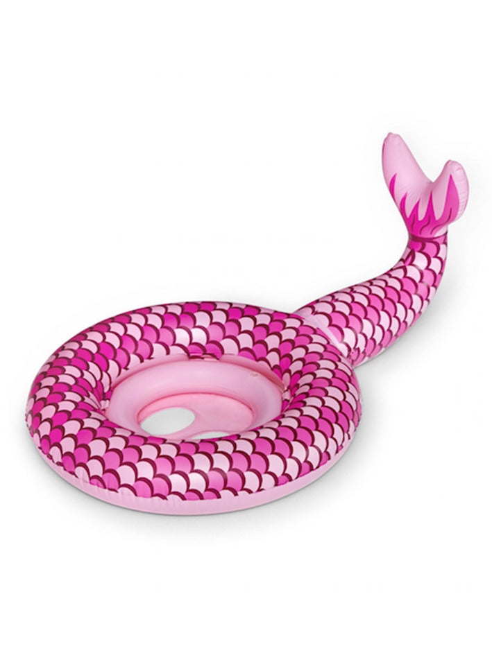 AUTOYSUR حلقة سباحة حورية البحر، عوامة سباحة قابلة للنفخ، عوامة سباحة للأطفال الصغار، طوافات سباحة، ألعاب سباحة حفلات الشاطئ، ألعاب سباحة قابلة للنفخ للأطفال من سن 1 إلى 5 سنوات - Image 5