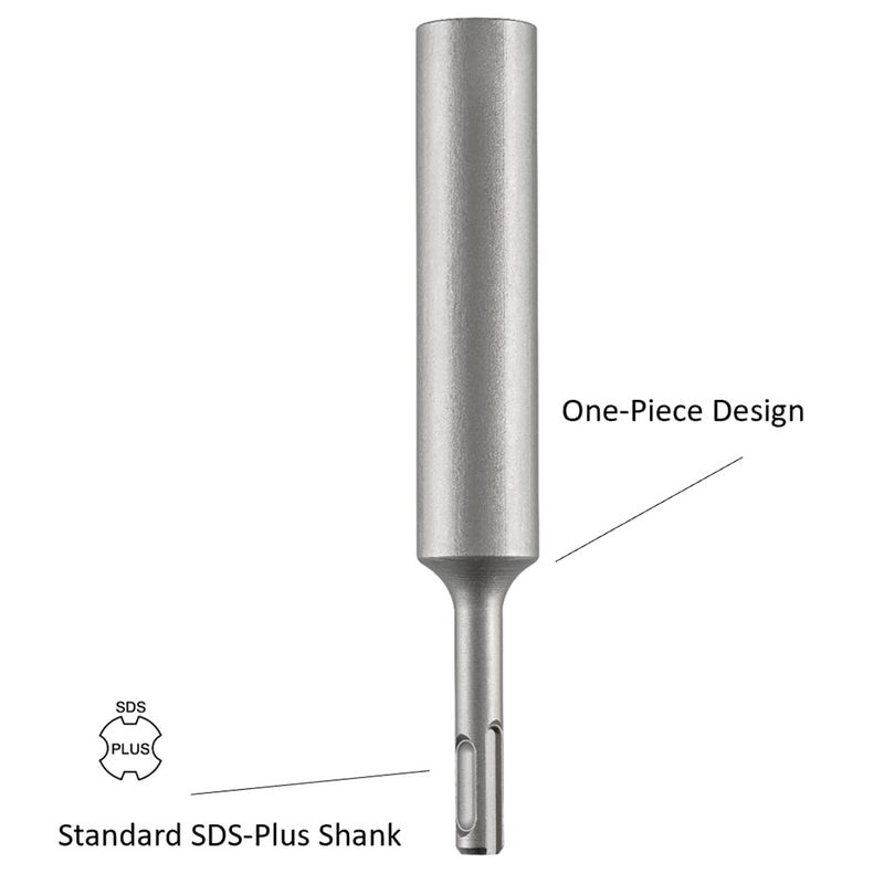 SPKLINE SDS-Plus Ground Rod Driver for 5/8 Inch and 3/4 Inch Ground Rods, 13/16" X 6-11/16"(20X170mm), 10mm Diameter Shank Fits Bosch Dewalt Milwaukee Hilti and Other SDS-Plus Rotary Hammer Drills - Image 4