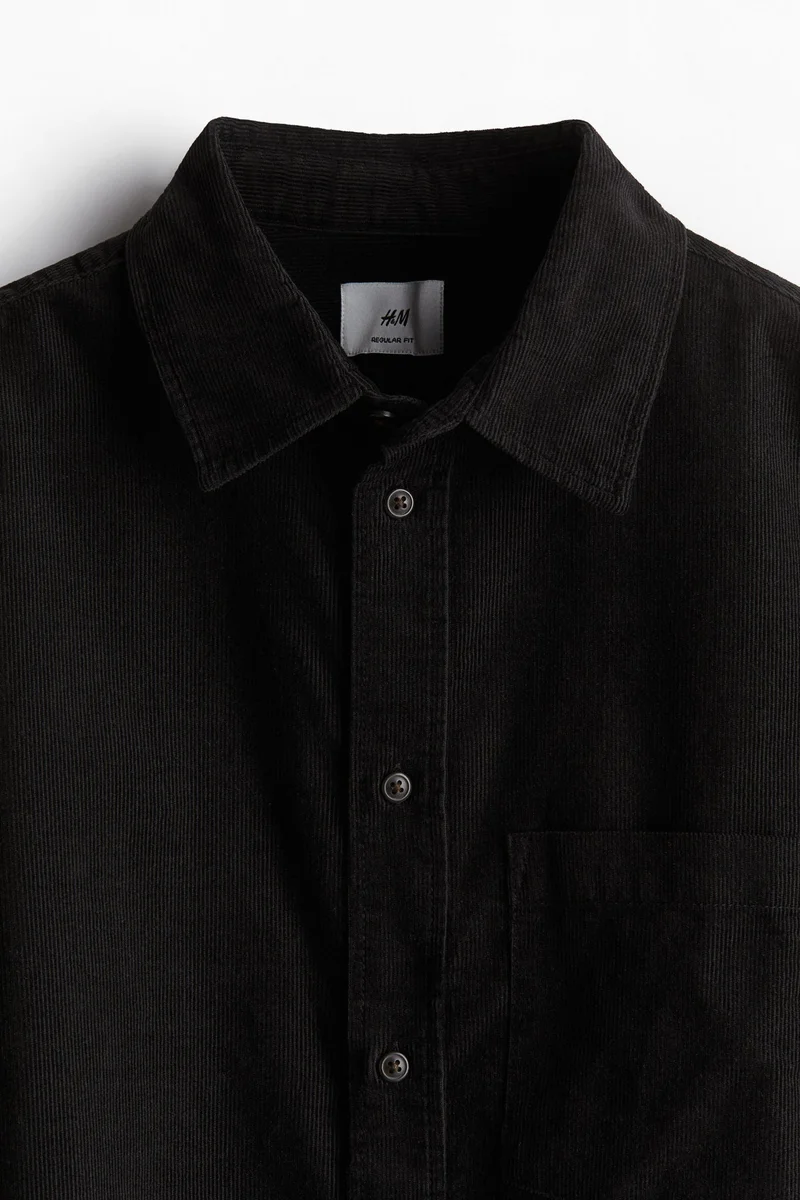 H&M Regular Fit Corduroy Shirt