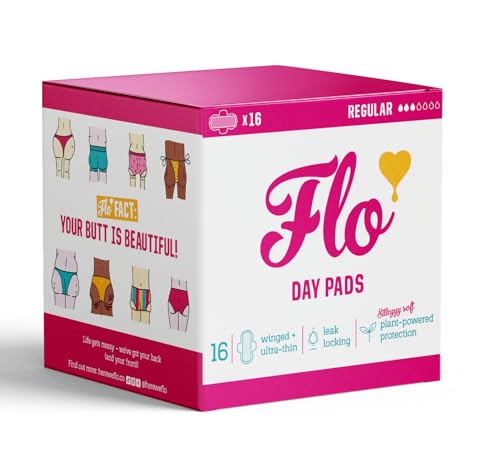 فوط الدورة الشهرية للرجال 16 عبوة تدفق منتظم مع أجنحة رقيقة للغاية ماصة طبيعية ناعمة قابلة للتنفس من الخيزران لفترة النساء نباتية خالية من القسوة